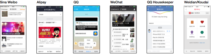 The array of messaging experiences in China